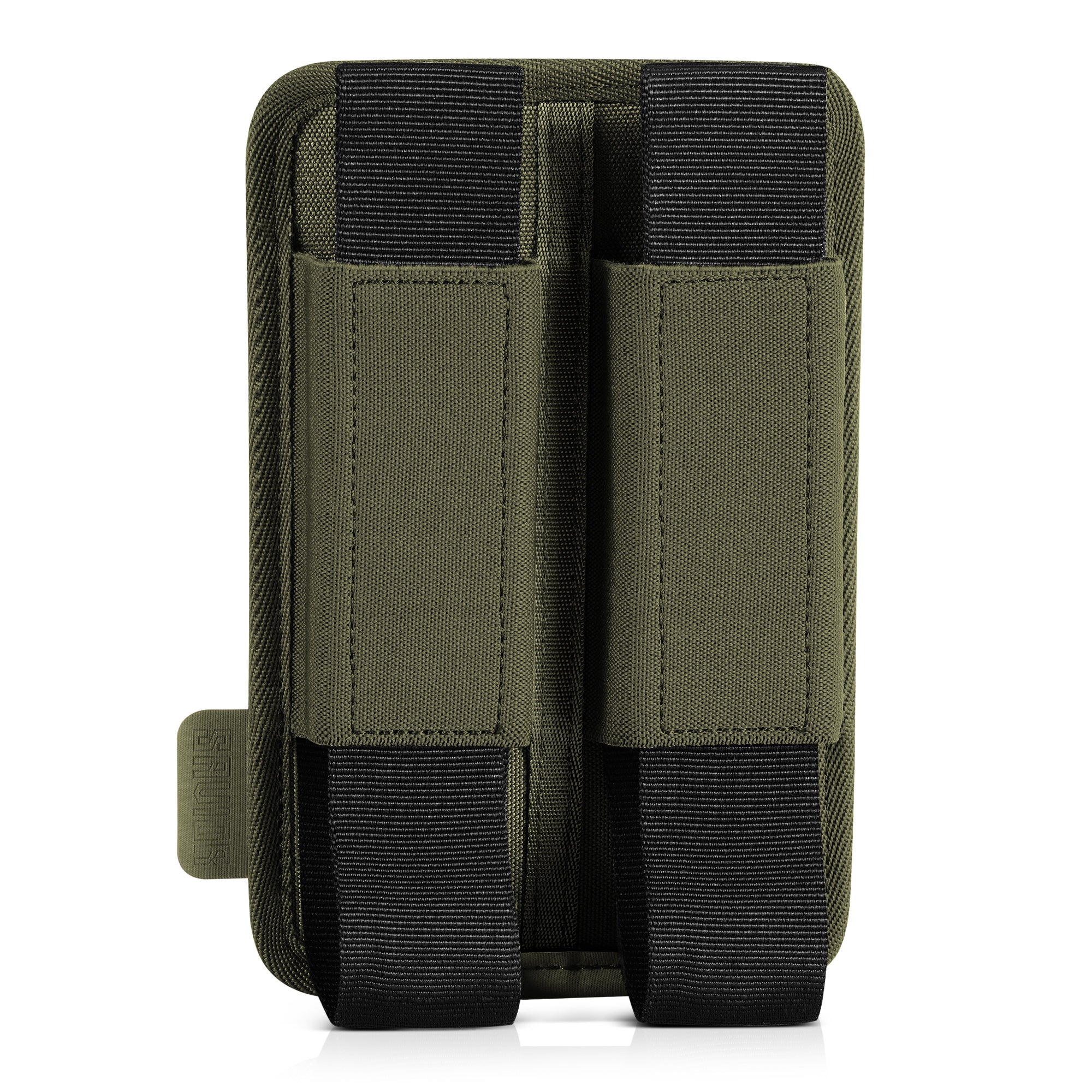 Extended Pistol Mag Holder w/ Hook Backing - 2 Slot - Image 3