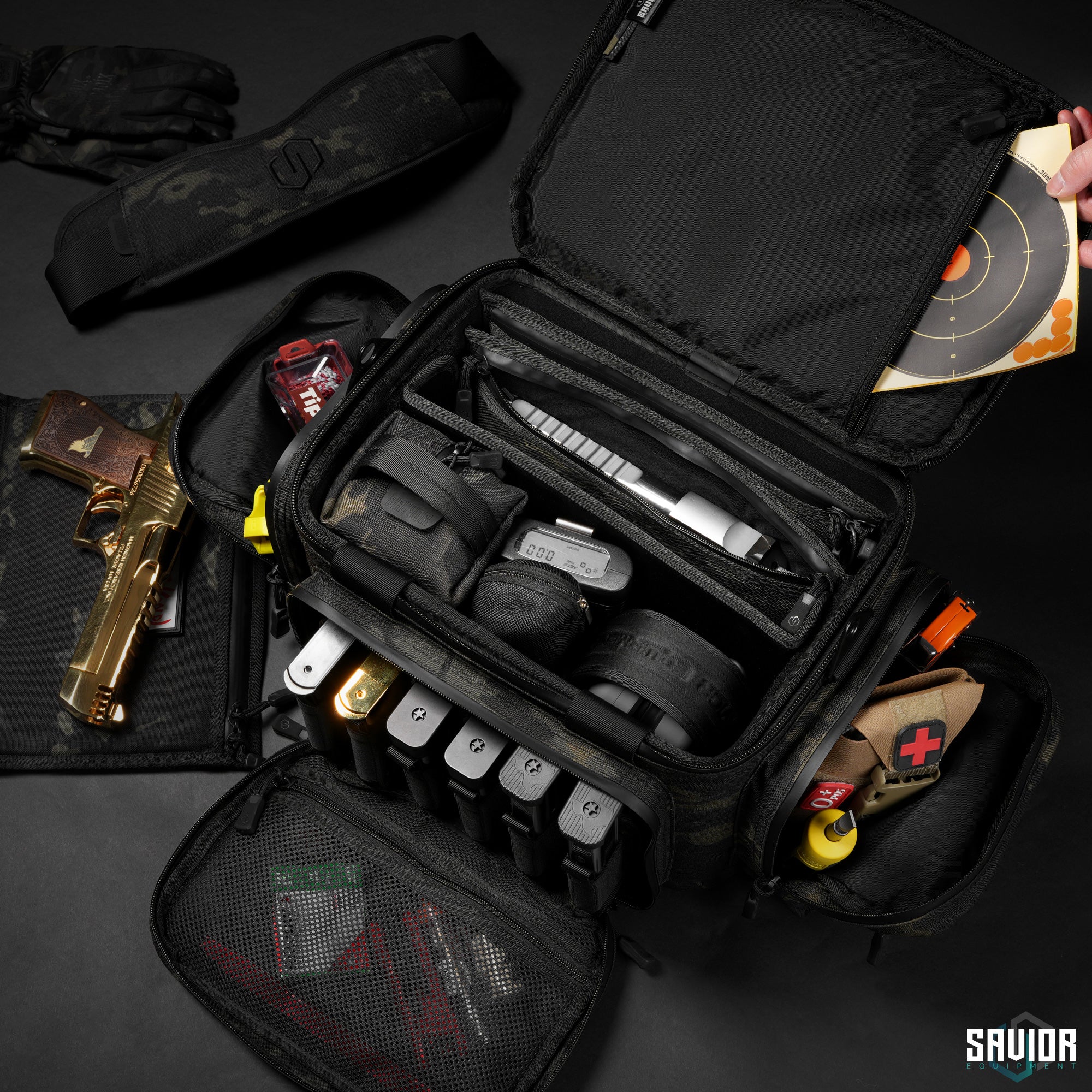 MultiCam® Specialist Range Bag w/ 3 Pistol Sleeves - Image 3