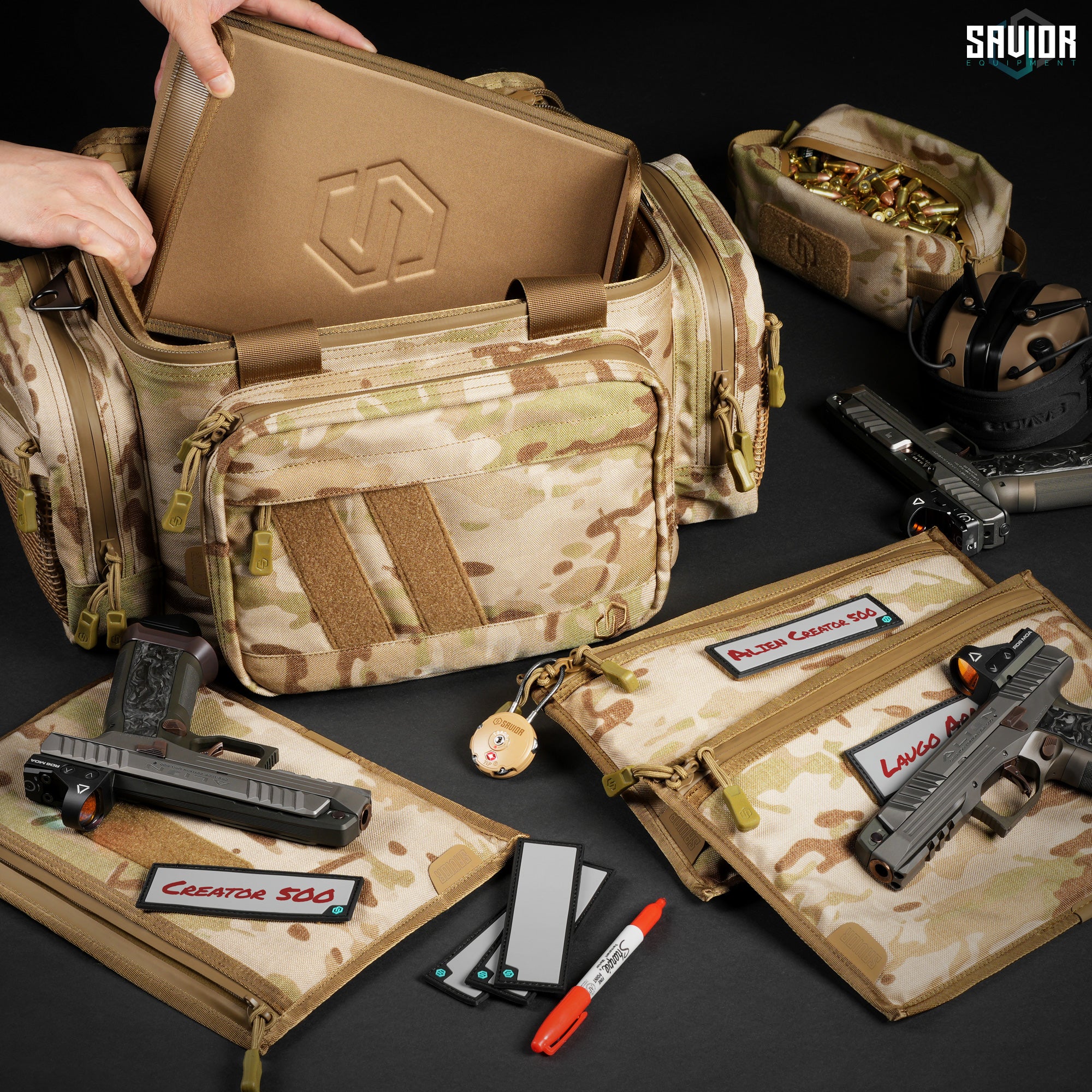 MultiCam® Specialist Range Bag w/ 3 Pistol Sleeves - Image 10