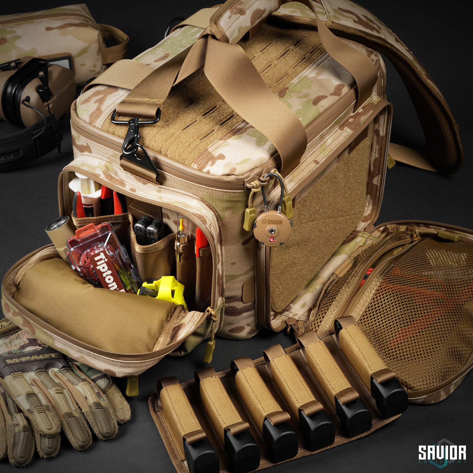 MultiCam® Specialist Range Bag w/ 3 Pistol Sleeves - Image 12