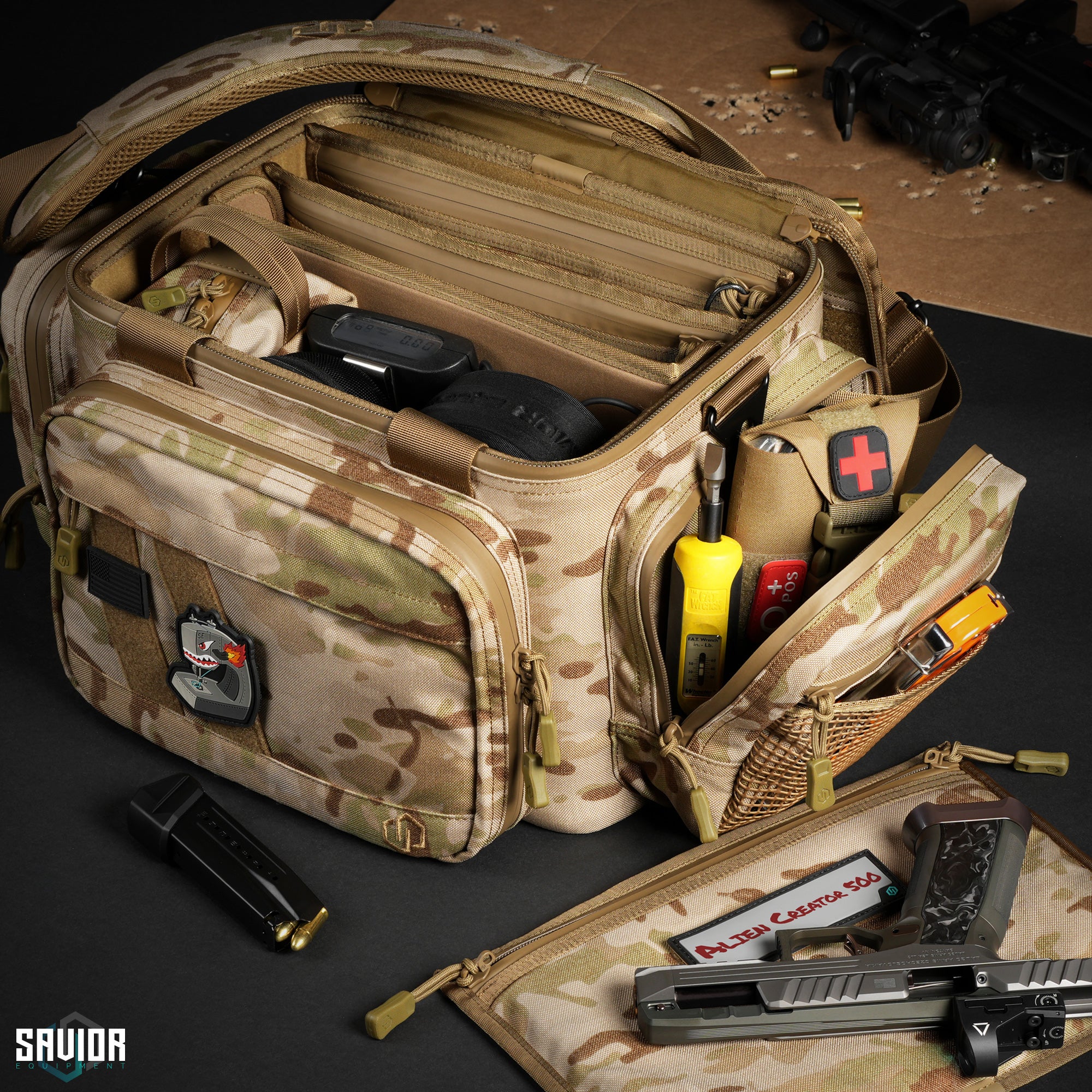 MultiCam® Specialist Range Bag w/ 3 Pistol Sleeves - Image 13