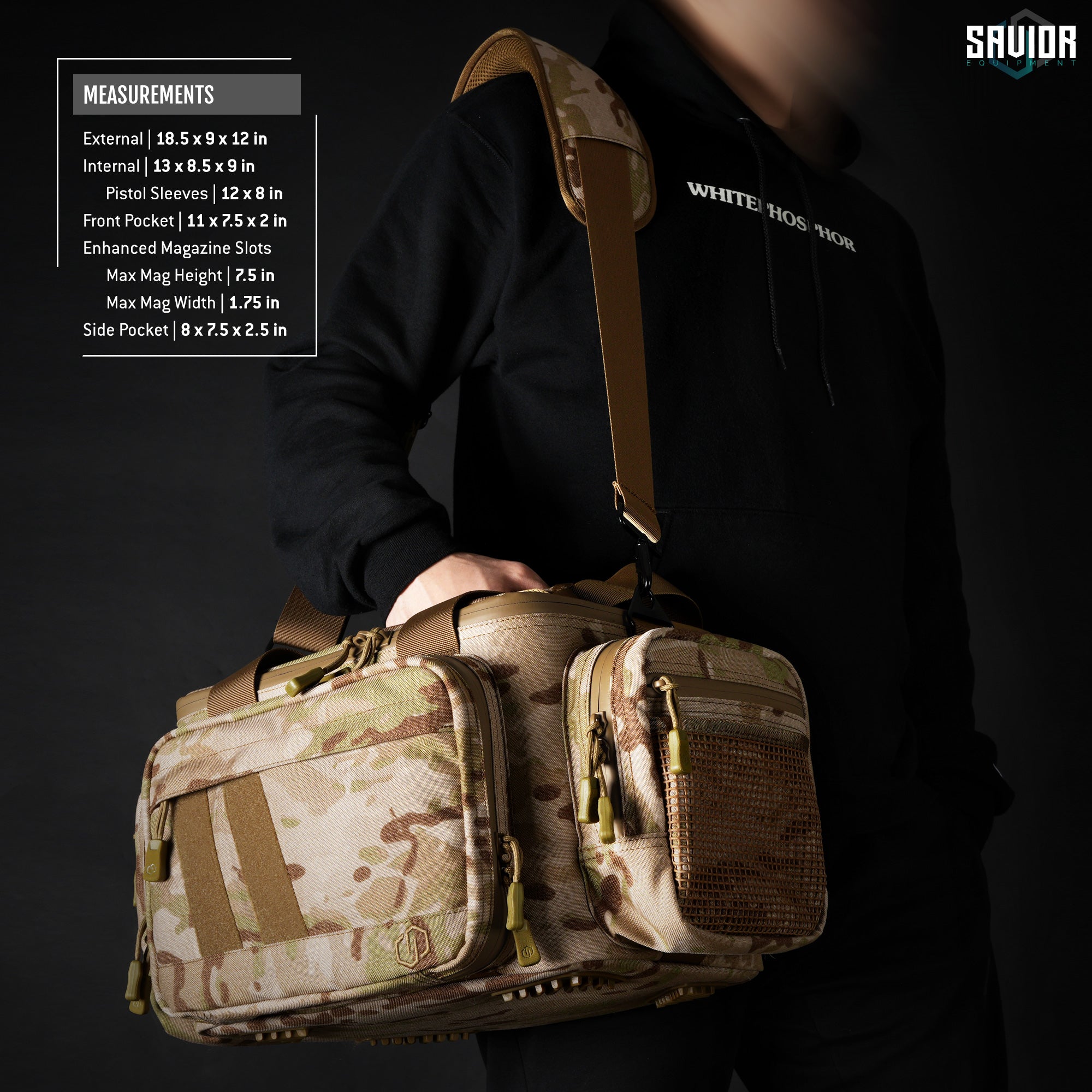 MultiCam® Specialist Range Bag w/ 3 Pistol Sleeves - Image 15