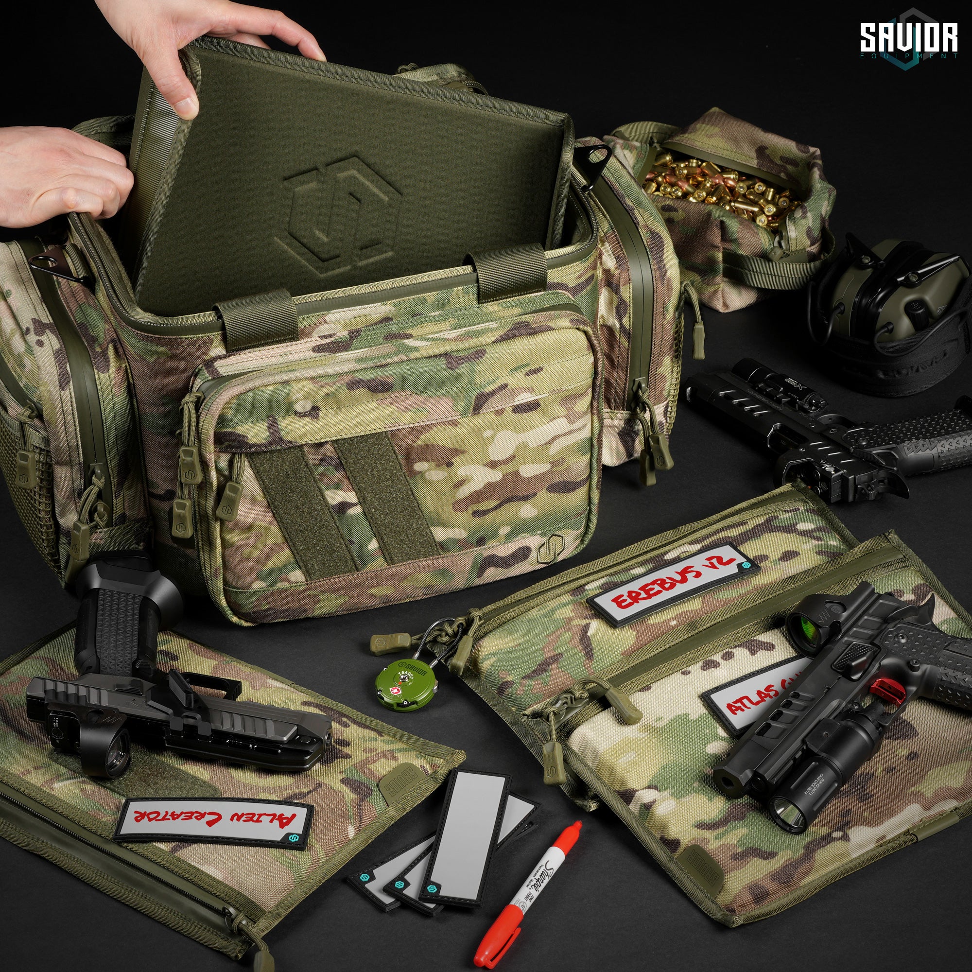 MultiCam® Specialist Range Bag w/ 3 Pistol Sleeves - Image 18