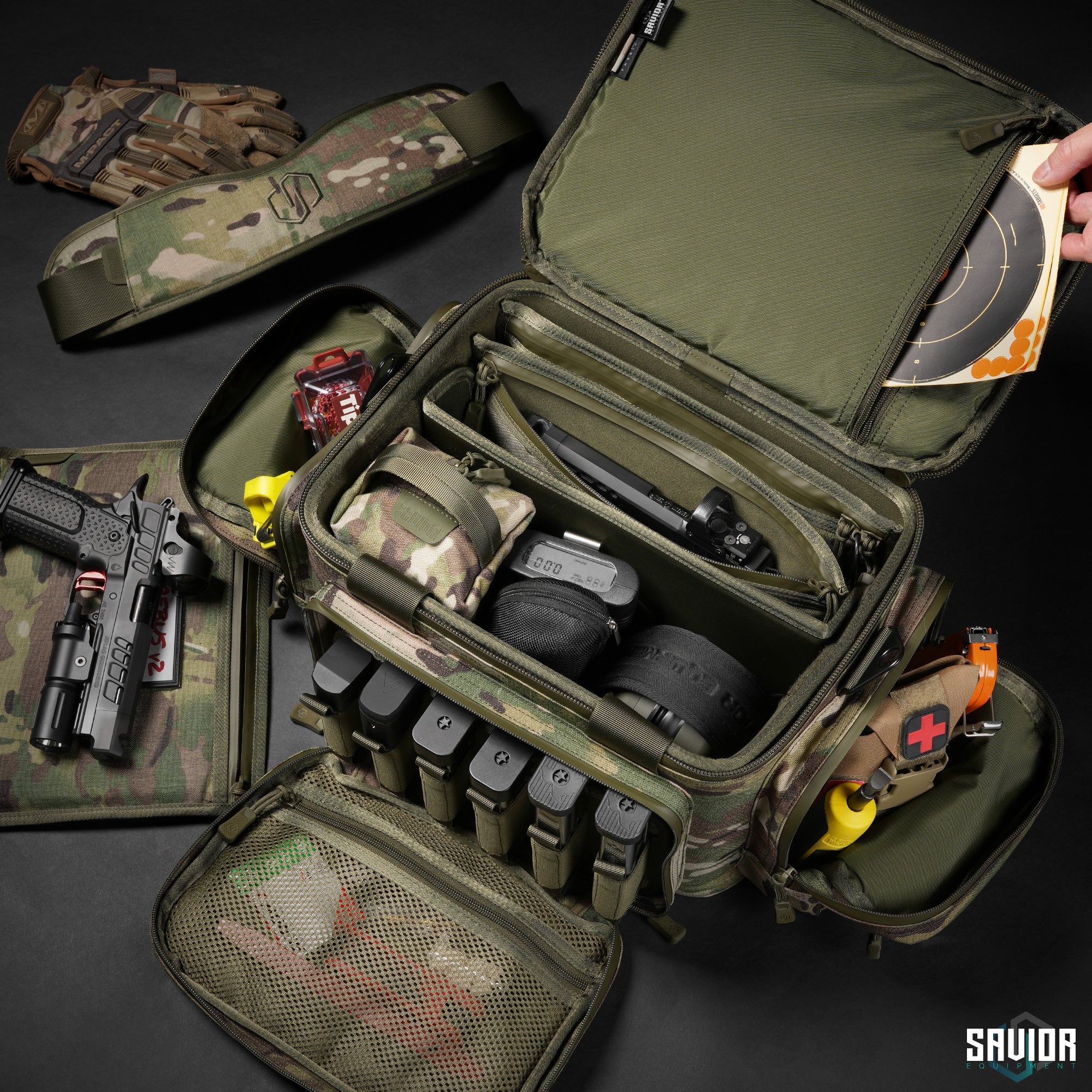 MultiCam® Specialist Range Bag w/ 3 Pistol Sleeves - Image 19