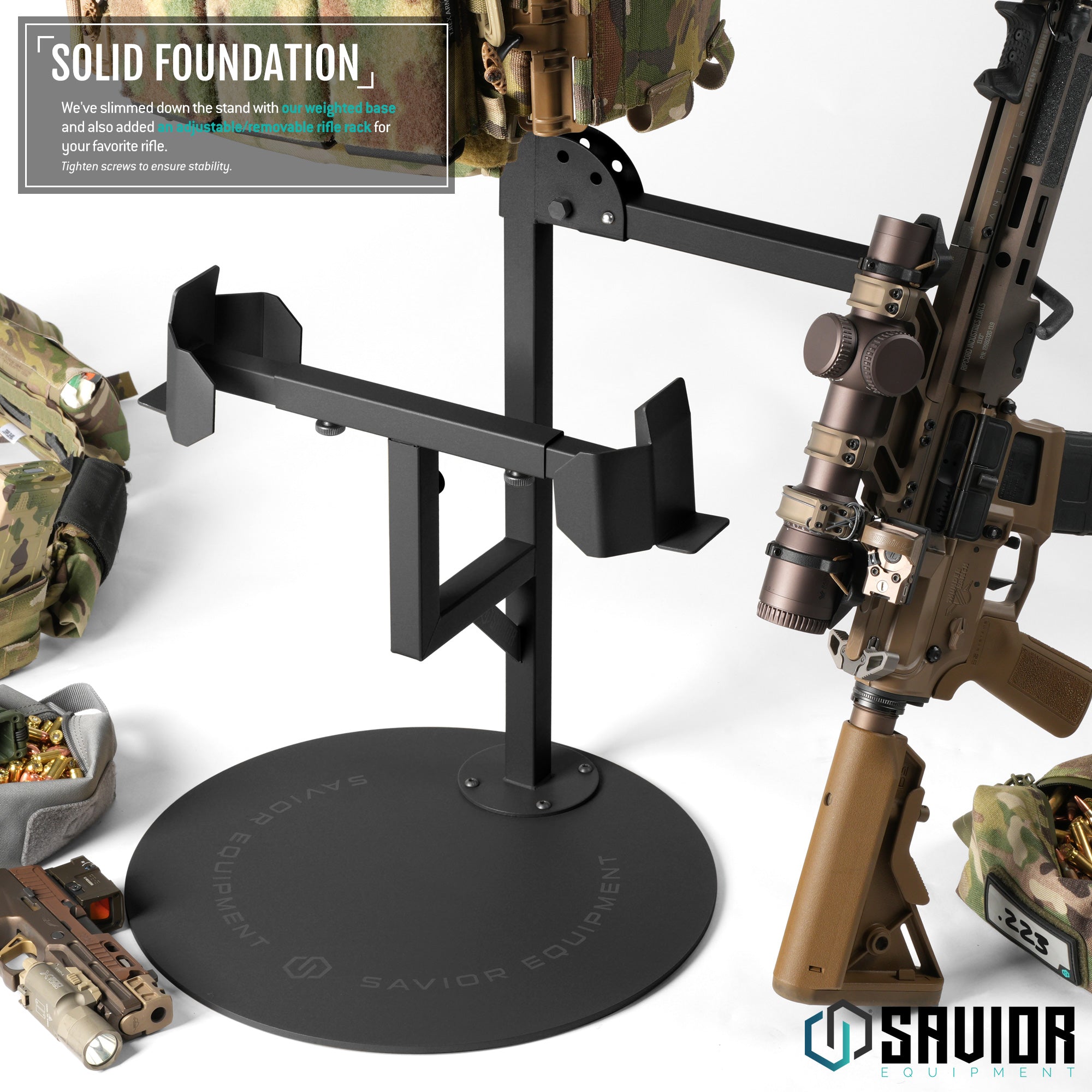 H.A.B Rack 2.0 - Tactical Gear Stand W/ Rifle Rack - Image 4