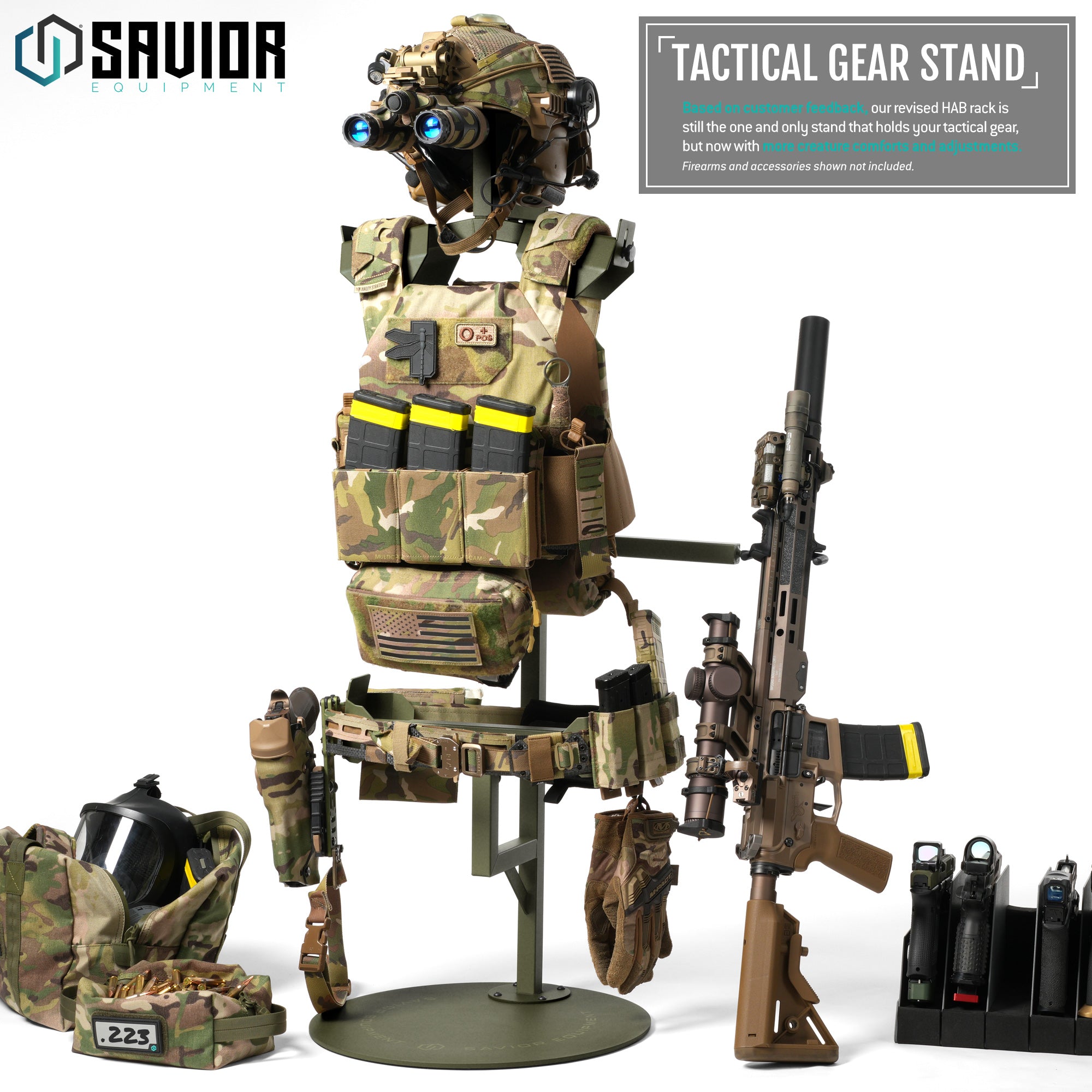 H.A.B Rack 2.0 - Tactical Gear Stand W/ Rifle Rack - Image 14