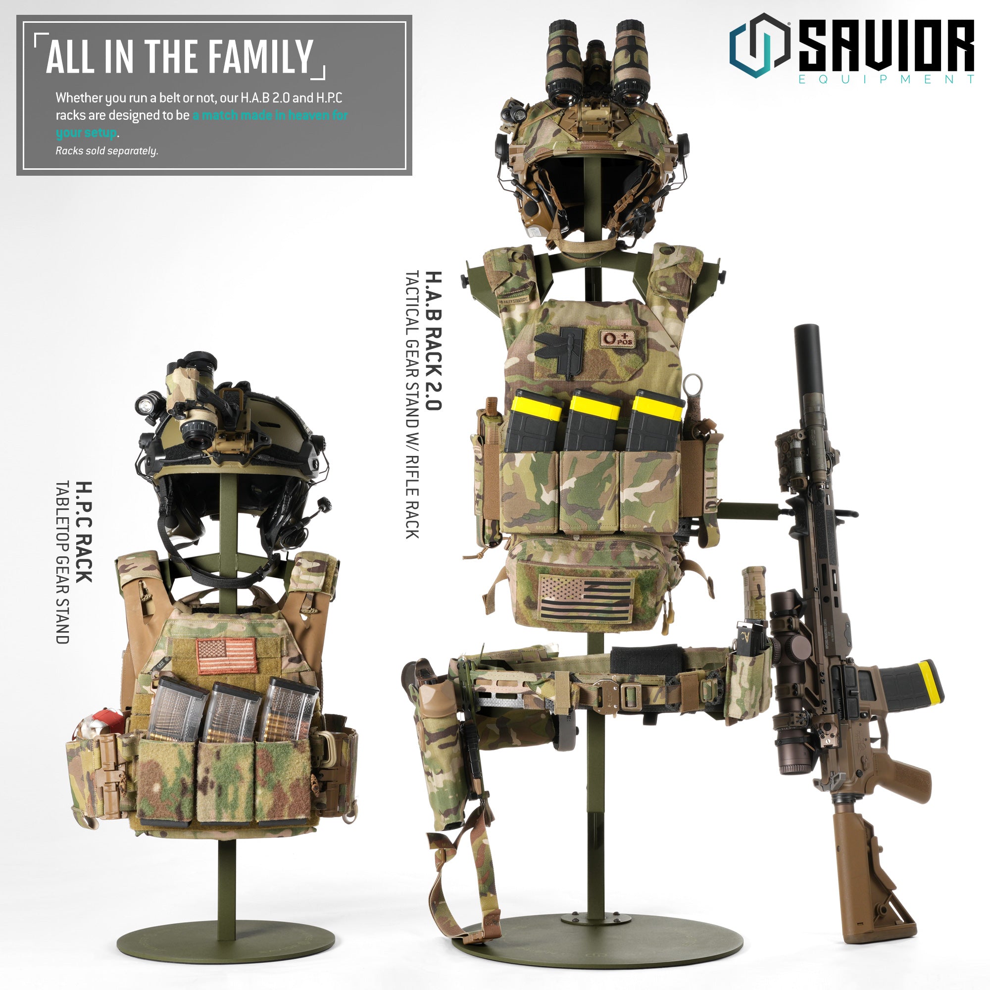 H.A.B Rack 2.0 - Tactical Gear Stand W/ Rifle Rack - Image 17