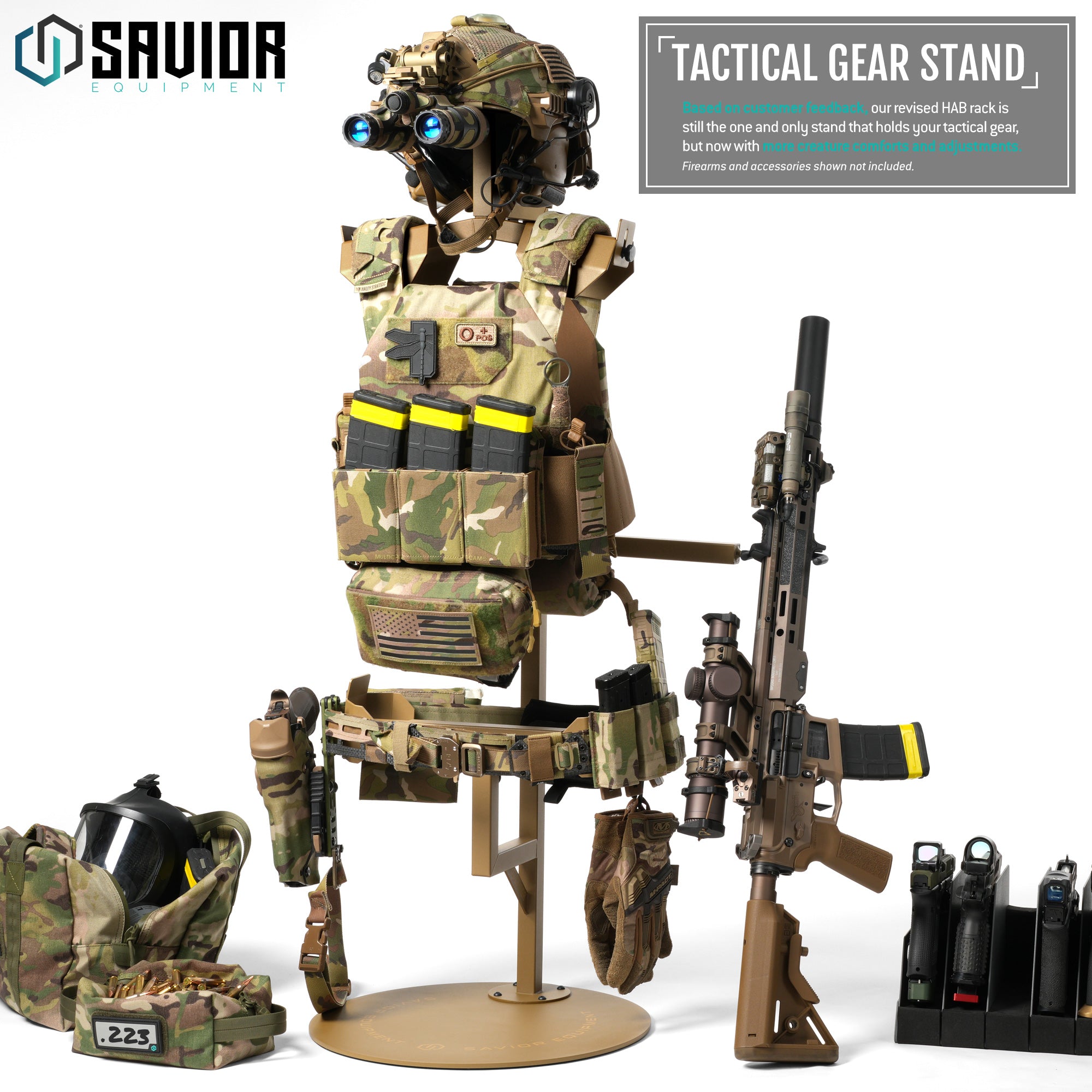 H.A.B Rack 2.0 - Tactical Gear Stand W/ Rifle Rack - Image 20