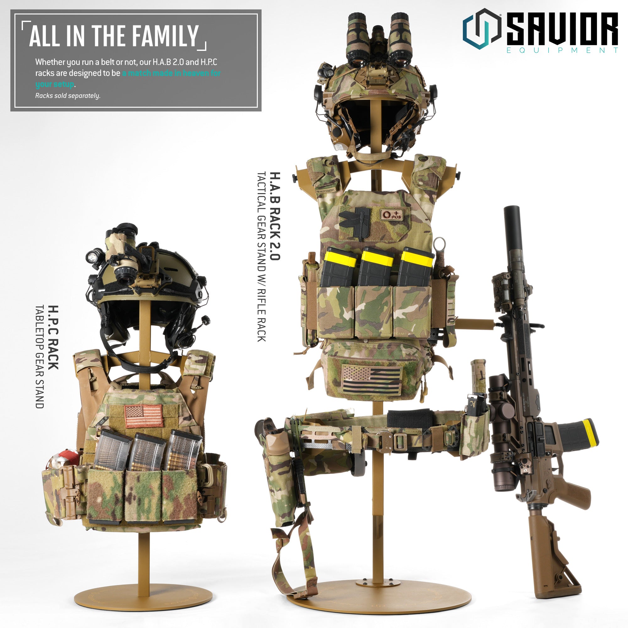 H.A.B Rack 2.0 - Tactical Gear Stand W/ Rifle Rack - Image 23