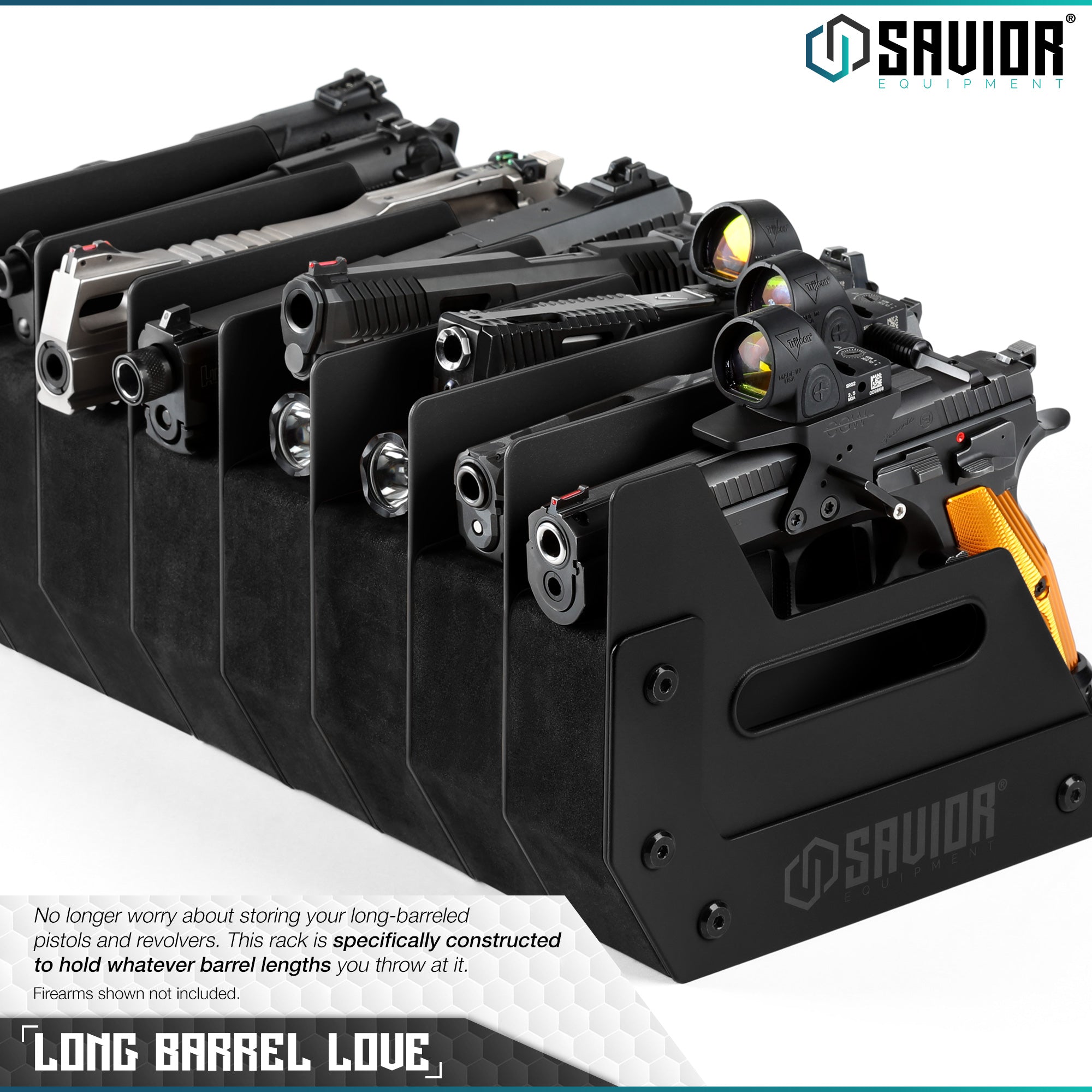 Mobile Pistol Storage Rack w/ Handle - 4/6/8/12 Slots - Image 7