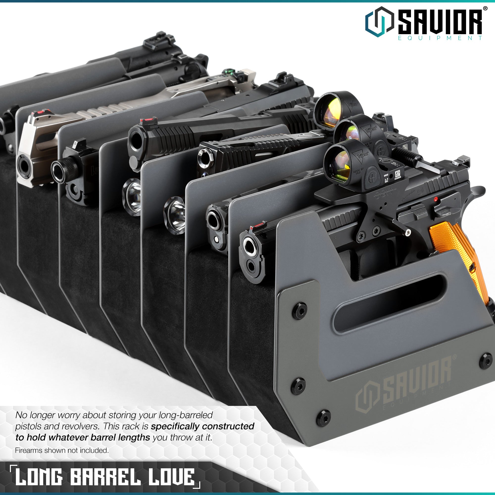 Mobile Pistol Storage Rack w/ Handle - 4/6/8/12 Slots - Image 16