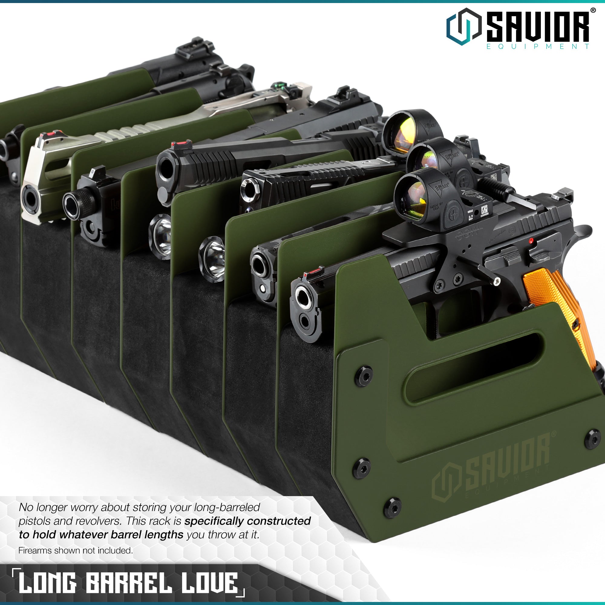 Mobile Pistol Storage Rack w/ Handle - 4/6/8/12 Slots - Image 25