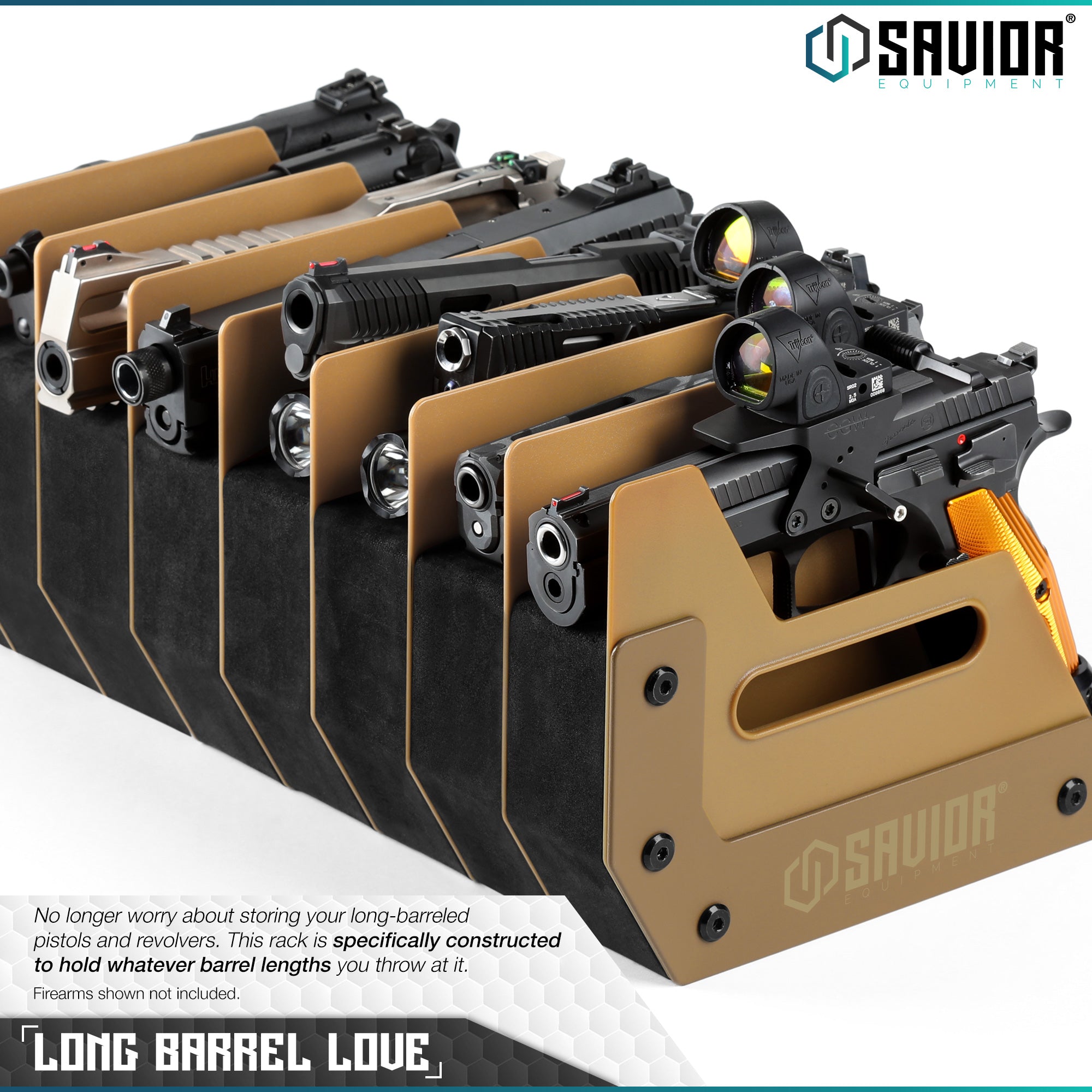 Mobile Pistol Storage Rack w/ Handle - 4/6/8/12 Slots - Image 34