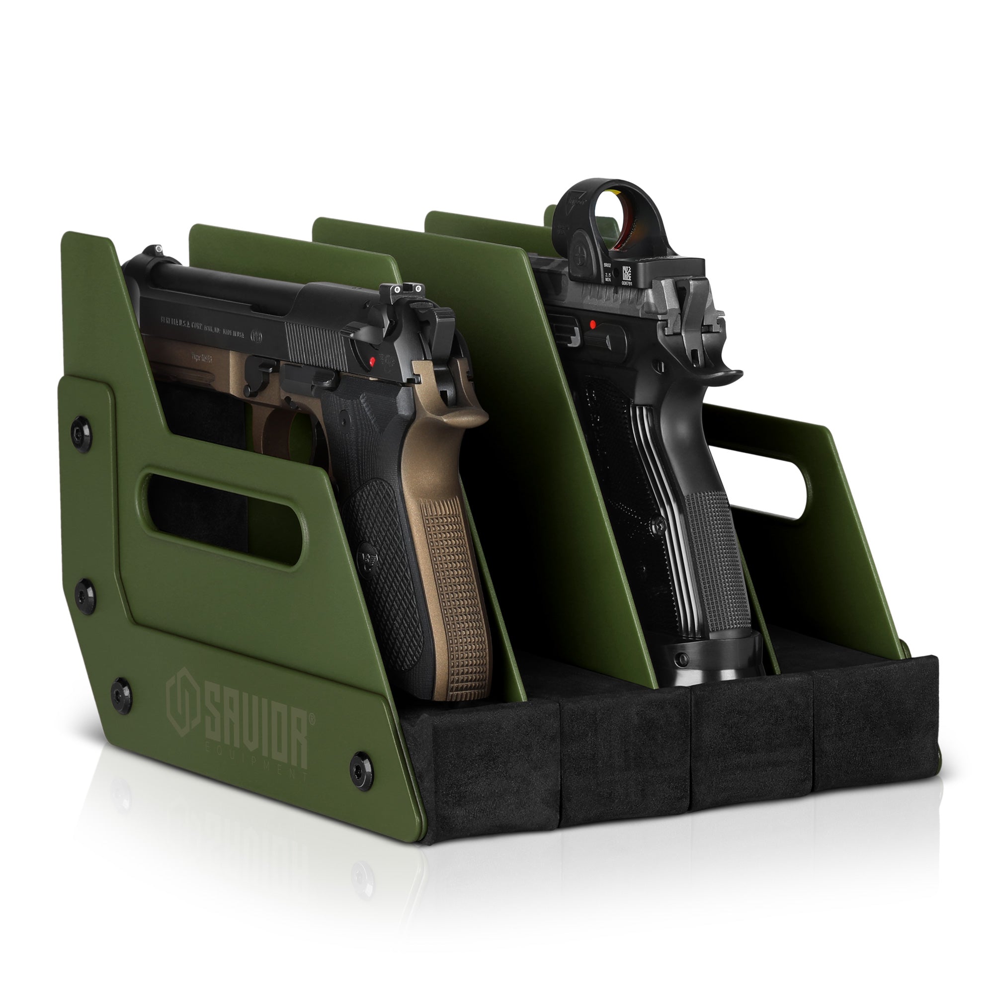 Mobile Pistol Storage Rack w/ Handle - 4/6/8/12 Slots - Image 19