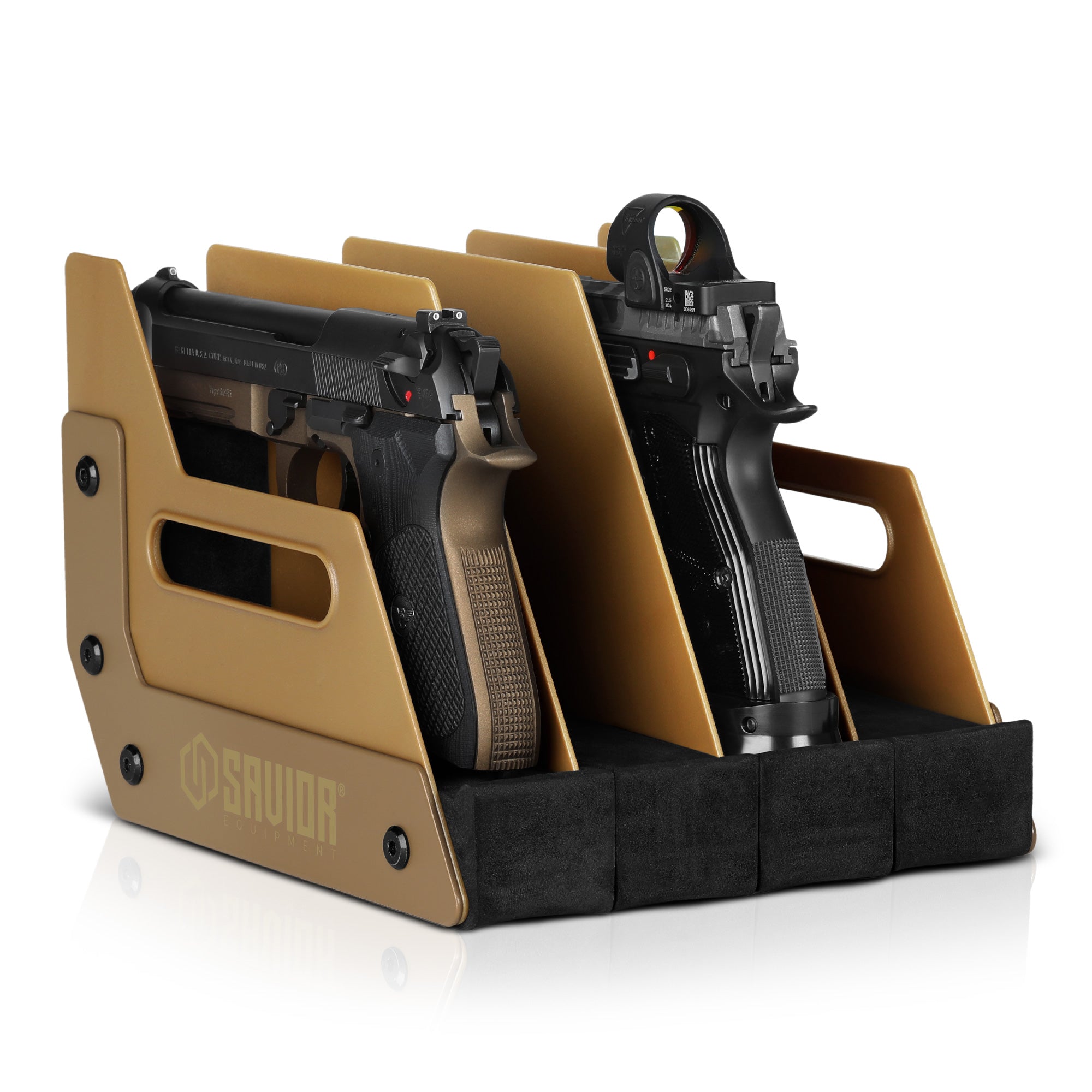 Mobile Pistol Storage Rack w/ Handle - 4/6/8/12 Slots - Image 28