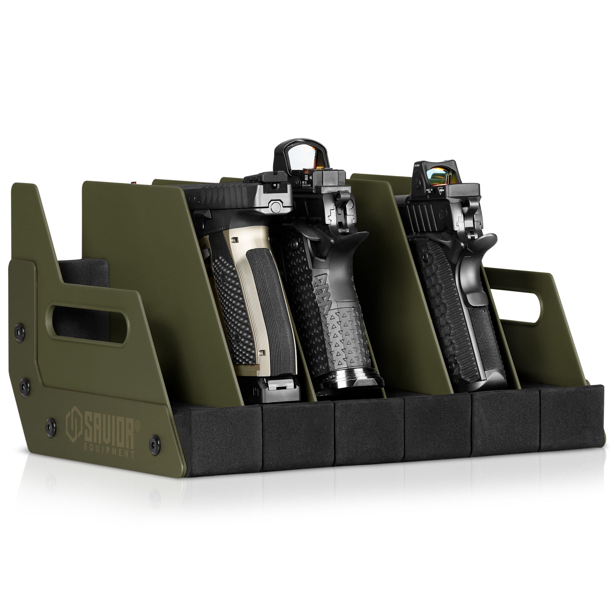 Mobile Pistol Storage Rack w/ Handle - 4/6/8/12 Slots - Image 20