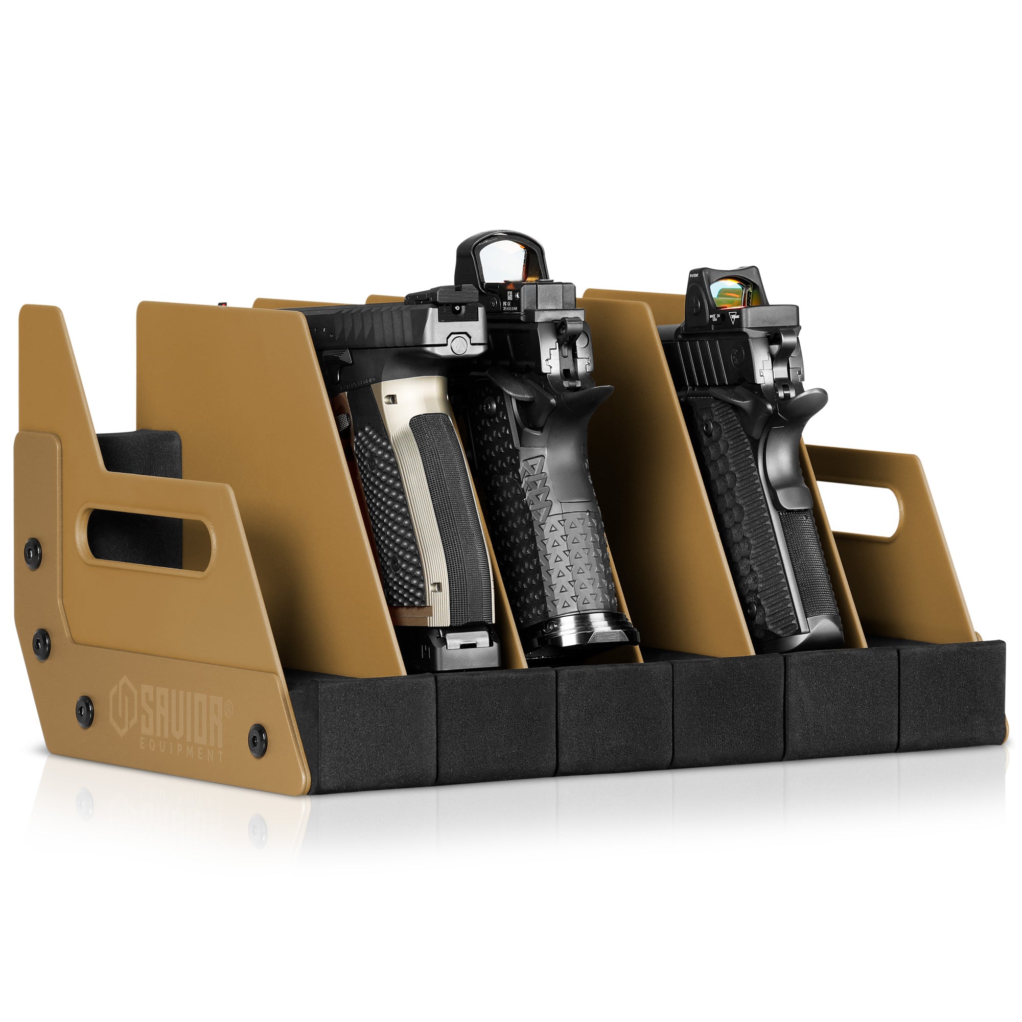 Mobile Pistol Storage Rack w/ Handle - 4/6/8/12 Slots - Image 29