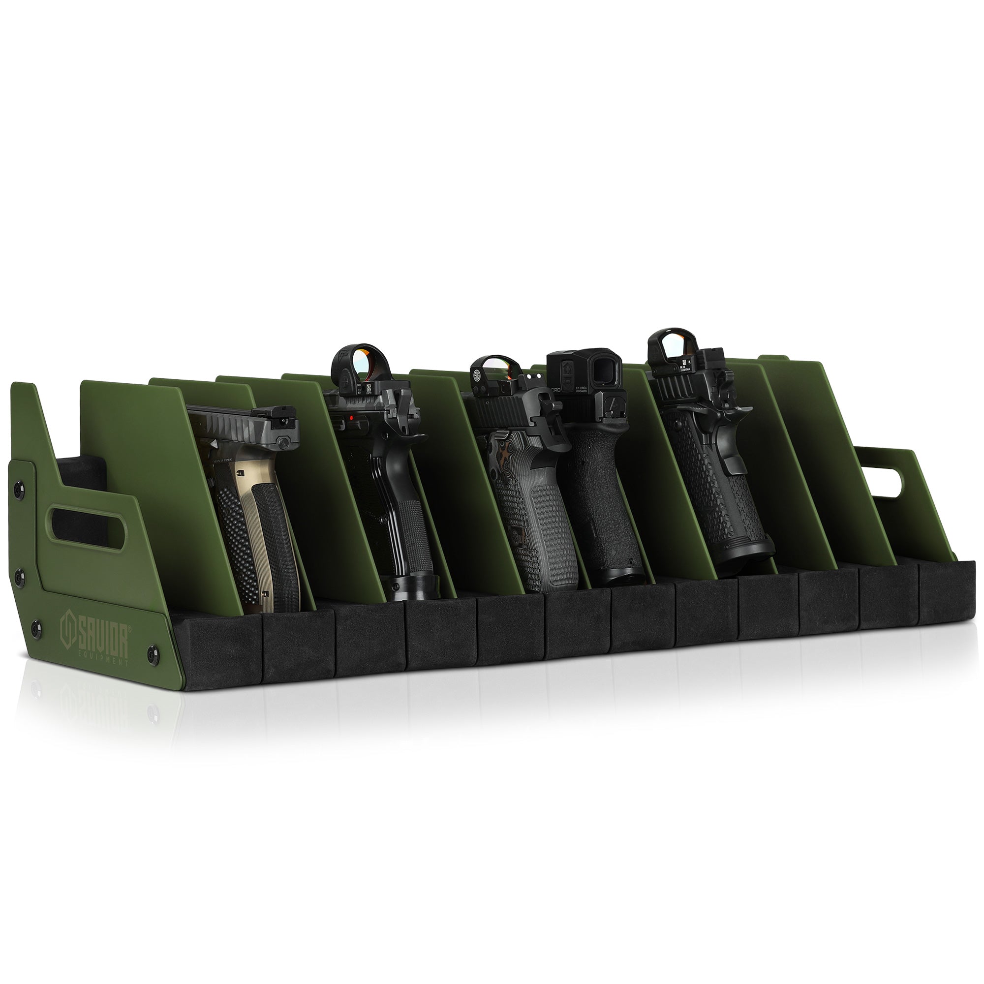 Mobile Pistol Storage Rack w/ Handle - 4/6/8/12 Slots - Image 22