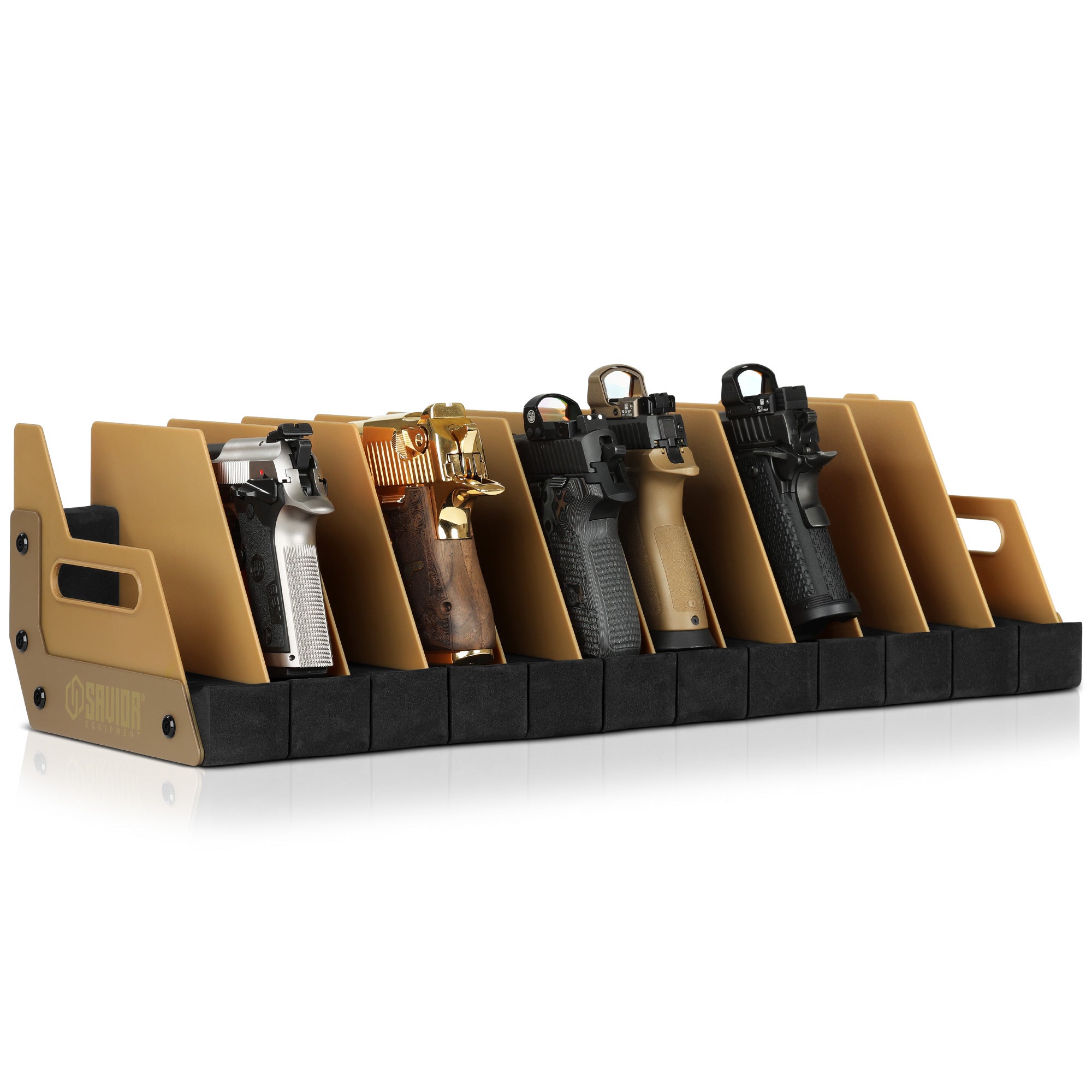 Mobile Pistol Storage Rack w/ Handle - 4/6/8/12 Slots - Image 30
