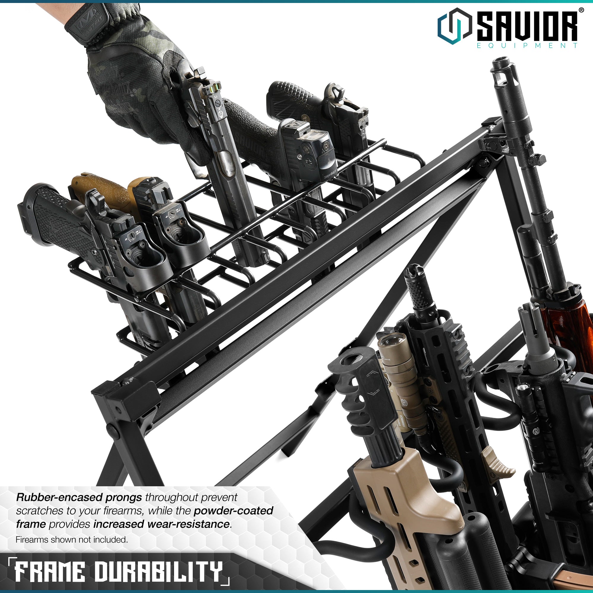 Pistol Rack Attachment for Shorty Rifle Rack - 8 Slots - Image 3