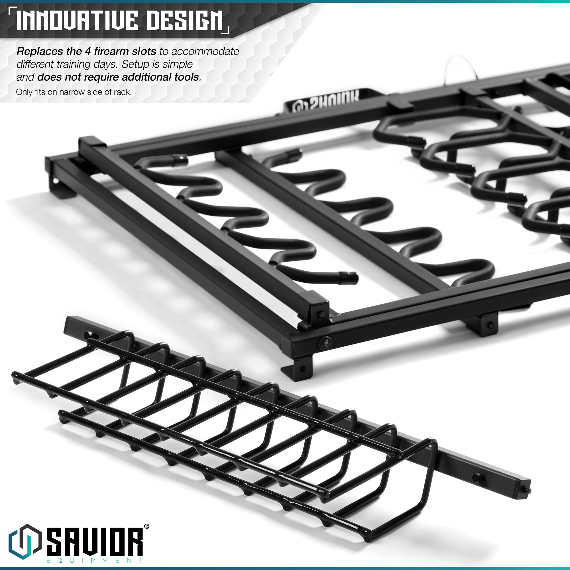 Pistol Rack Attachment for Shorty Rifle Rack - 8 Slots - Image 6