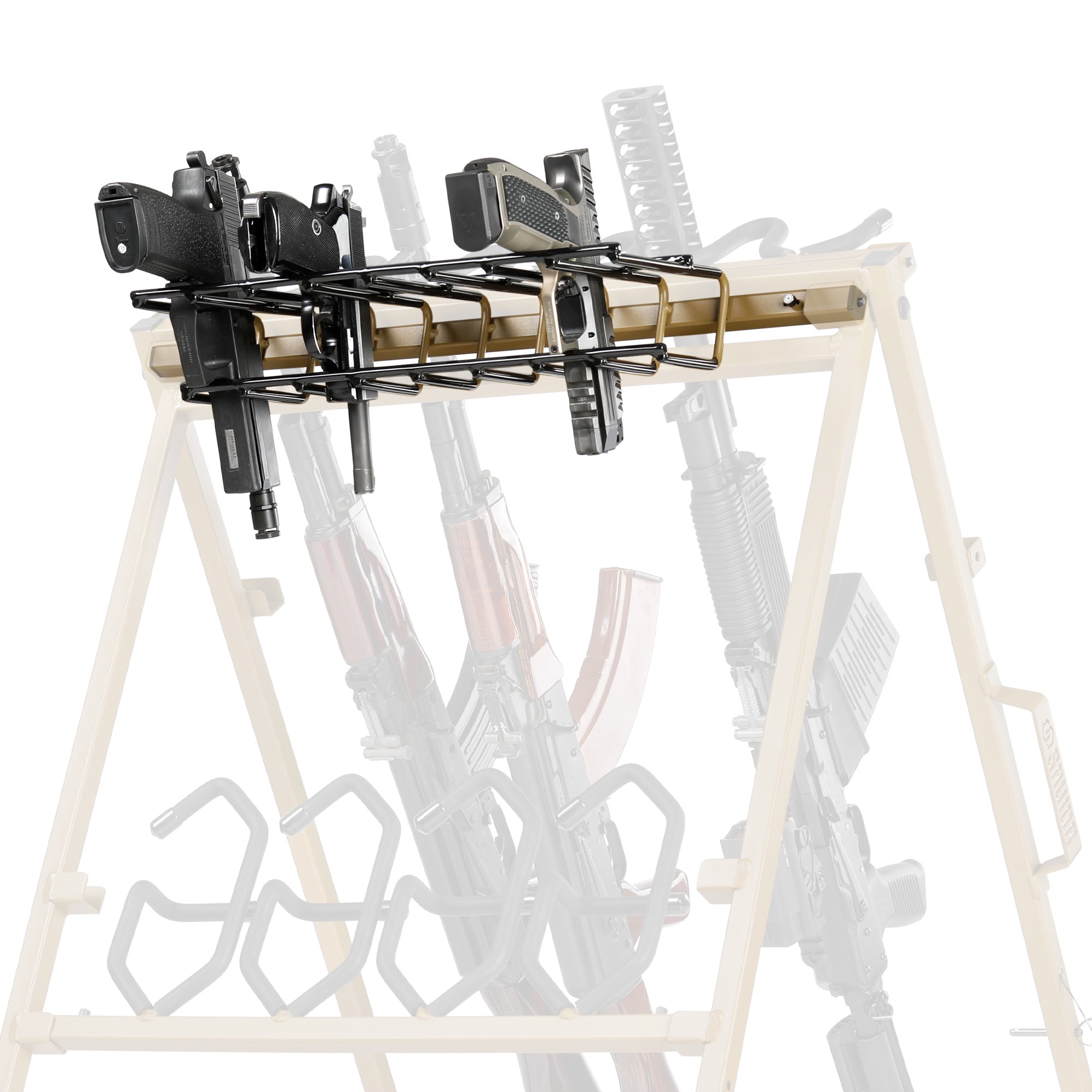Pistol Rack Attachment for Shorty Rifle Rack - 8 Slots - Image 7