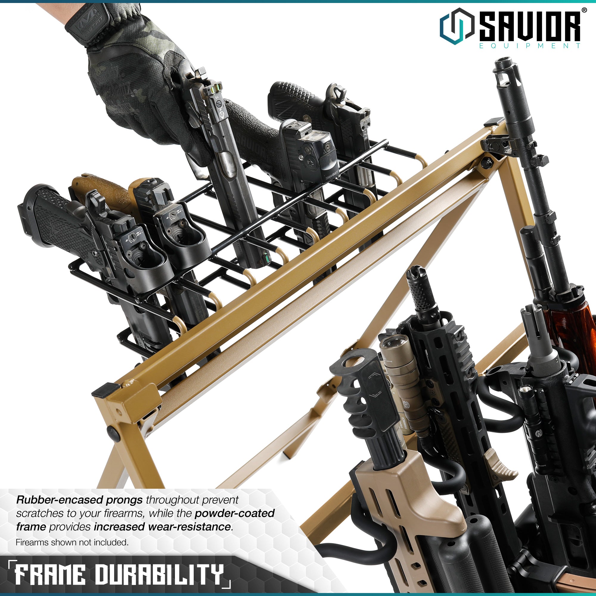 Pistol Rack Attachment for Shorty Rifle Rack - 8 Slots - Image 9