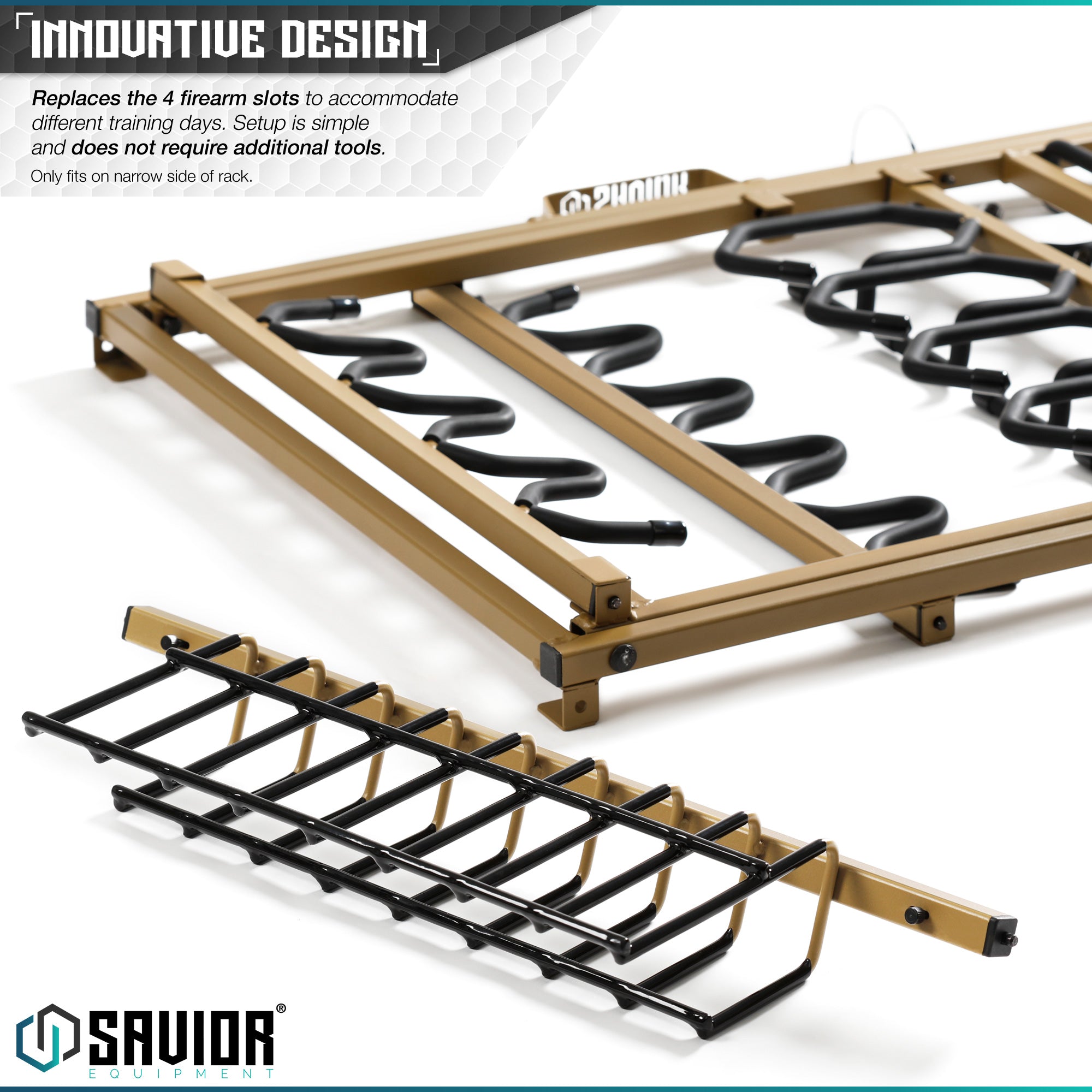 Pistol Rack Attachment for Shorty Rifle Rack - 8 Slots - Image 12