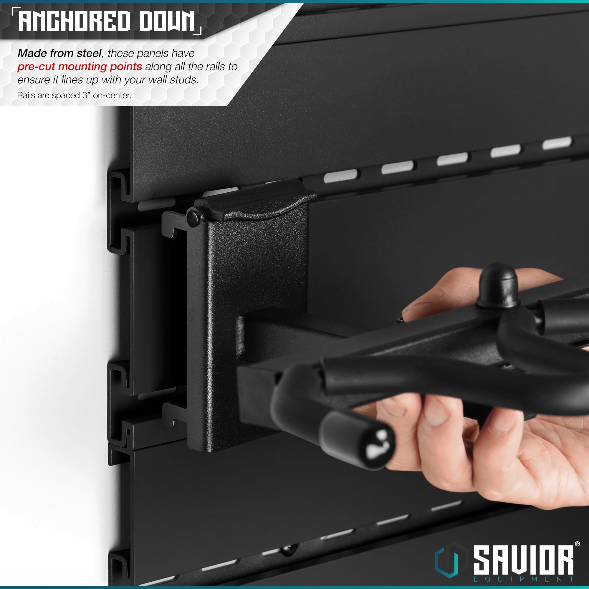Wall Rack System - 10 Panels (48" W x 31" H) - Image 3