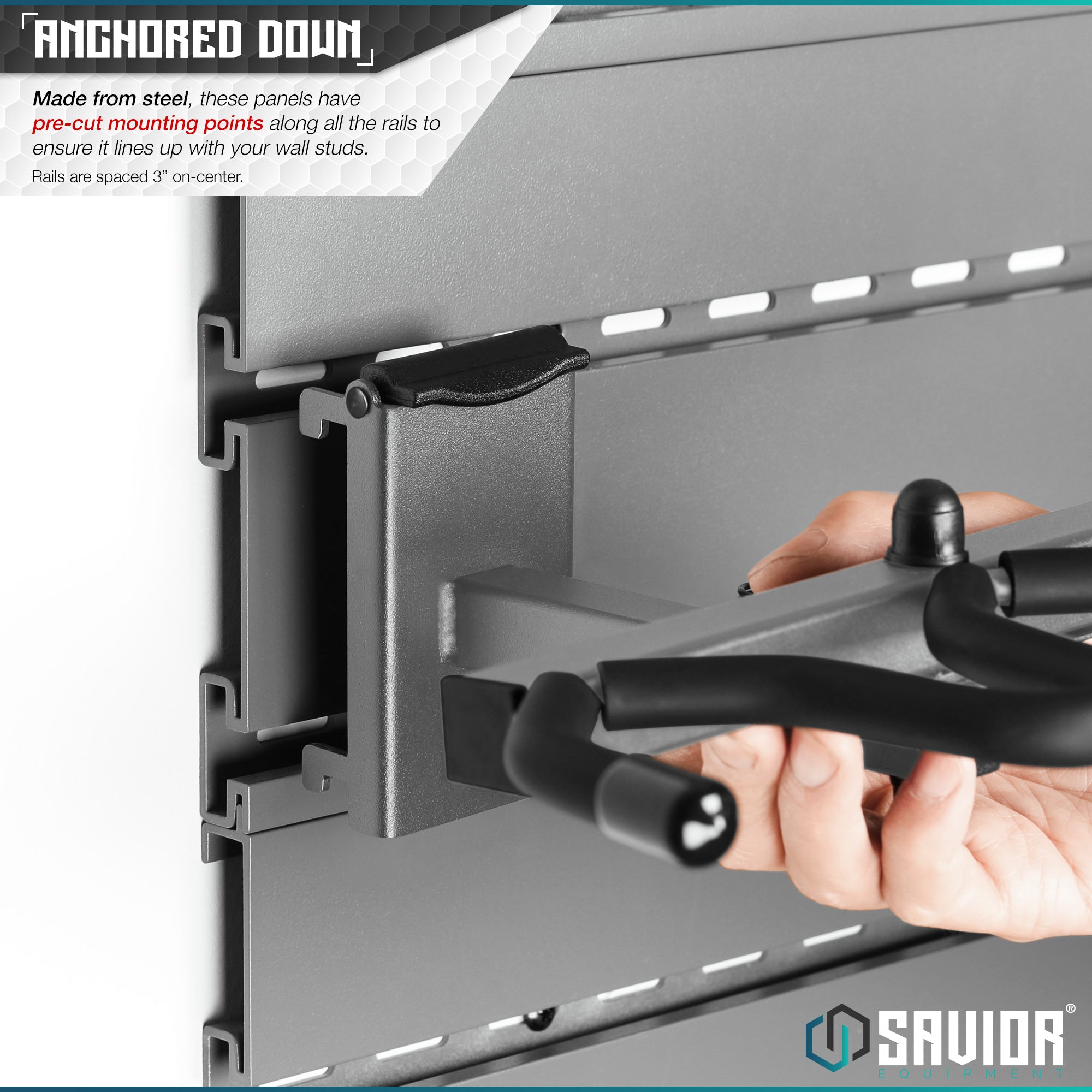 Wall Rack System - 10 Panels (48" W x 31" H) - Image 9