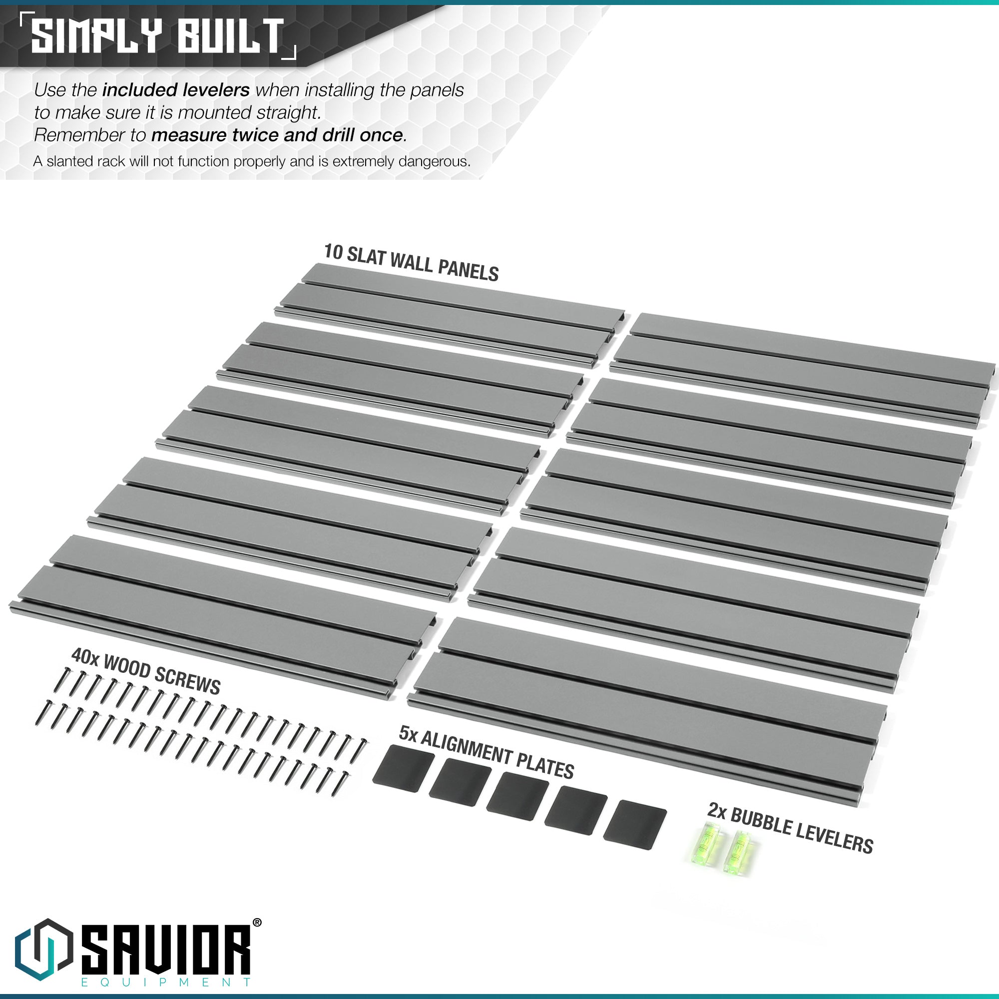 Wall Rack System - 10 Panels (48" W x 31" H) - Image 12