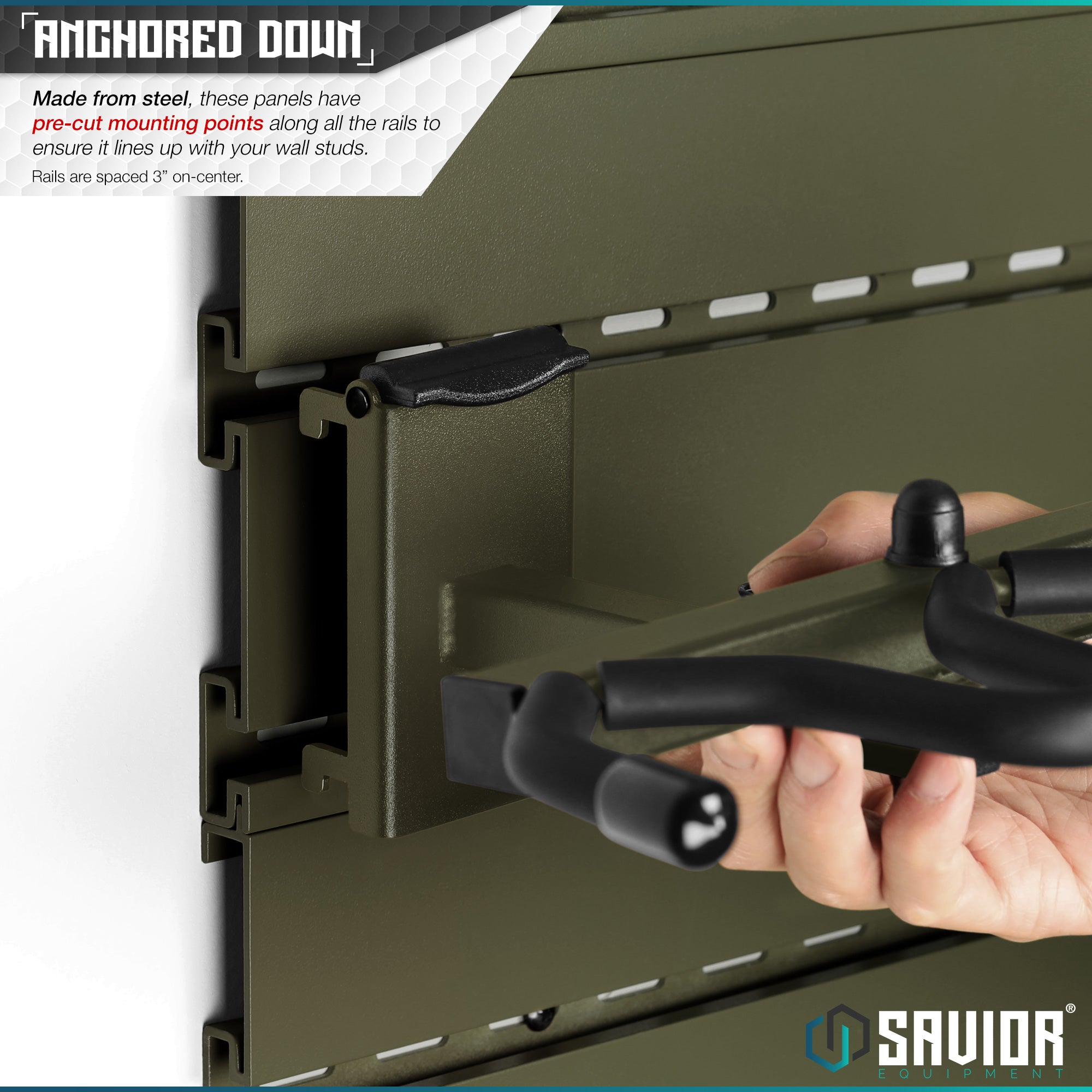 Wall Rack System - 10 Panels (48" W x 31" H) - Image 15